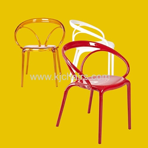 Modern PC plastic chairs without armrest