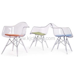 clear emas chair with armrest