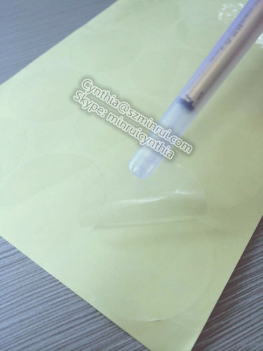 Custom Round Blank Transparent Adhesive Stickers