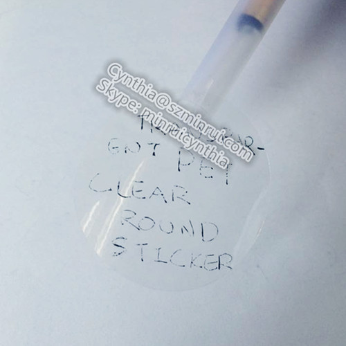 Custom Round Blank Transparent Adhesive Stickers