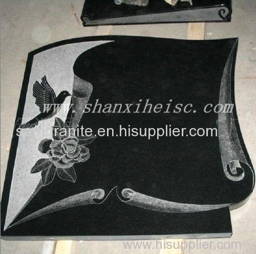 Shanxi black granite G 1405 tombstone