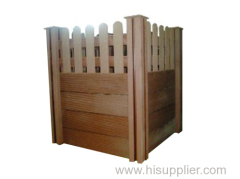 wpc hollow decking outdoor flower box