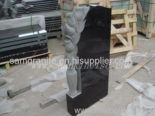 Best Shanxi black granite G1401 tombstone