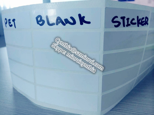 Custom Blank PET Adhesive Sticker