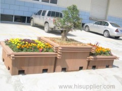 plastic wood composite outdoor flower box