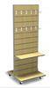 Shop 2 Way Freestanding Garment MDF Slatwall Display Units with adjustable shelves