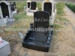 Pure Shanxi black granite G1401 tombstone