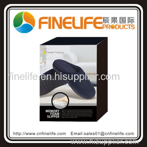 memory foam slipper with soft insole