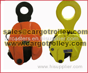 Steel plate clamps for lifting and rigging works