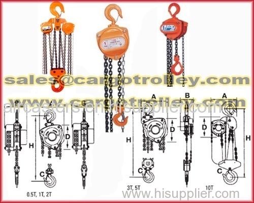 Manual chain hoist also know as hand chain hoist