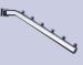 Shop Display accessories / Waterfall bar series for slatwall system in 4 5 6 8 length