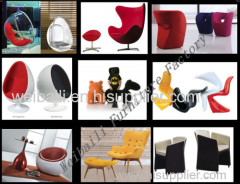 home furniture ball chair egg chair Panton chair plastic furniture leisure chair ottoman