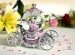 Musical Polyresin Carriage Rotating Princess Water Globe LED Lights