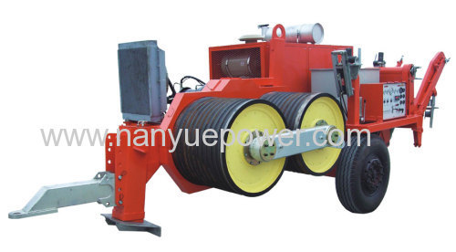 30 T wire cable pulling winch puller overhead power transmission distribution line conductor tension stringing equipment