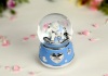 MUSICAL SNOW WATER GLOBE POLYRESIN MUSIC BOX