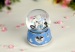 Rocking Horse Snow Water Globe Wind up Polyresin Muisc Box
