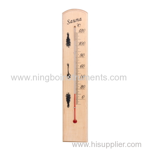 wooden saun thermometer; wood sauna thermometer