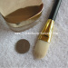 Gold Ferrule White Bristle Makeup Brushes