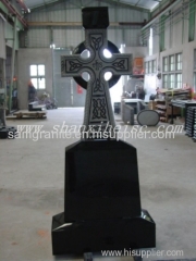 The high quality Shanxi black granite G 1405 tombstone