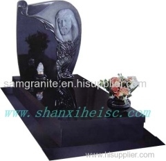 The most popular Shanxi black granite G1401 tombstone