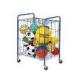 Chrome Slatwall Wire Display Baskets / Wire Mesh Basket for Storage