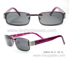 Fashion Eyeglass Frames With Clip On Sunglasses For Lady