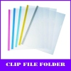 clear a4 pp slide grip report cover (transparent bar)