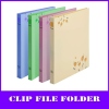fashion flowers a4 pp file folder (with clip and board)