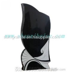 Best welcomed Shanxi black granite G1405 tombstone