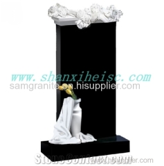 Best welcomed Shanxi black granite G1405 tombstone