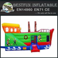 Inflatable pirate ship bounce