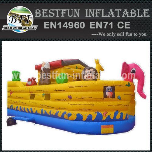 Inflatable Noah's Ark animal house boat