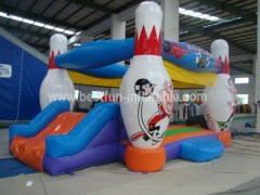 Bowling theme inflatable combo