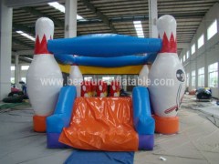 Bowling theme inflatable combo