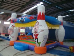 Bowling theme inflatable combo
