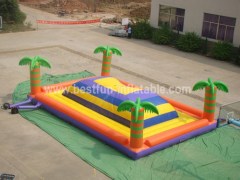 Inflatable jungle palm bouncer