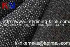 OW/WHT/BLK/JET BLK color knit fusible interlining