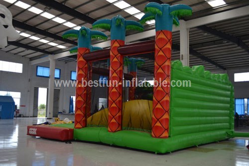 Inflatable rainforest jungle bouncer