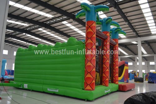 Inflatable rainforest jungle bouncer