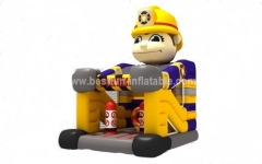 Fireman foot inflatable bouncer