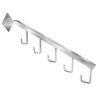 Wall Mounted Squar Pipe Cross Rall Display Rack Hooks With Chrome / Powder Coating Finish