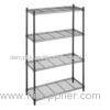 Professional Light Wire Metal 4 Tier Double - Side Ladder Retail Display Racks