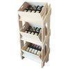 Custom Wooden Wine Bottle Rack Display Stands for Restaraunt