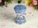 Musical Blue Polyresin Carousel