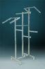 Metal Used Clothing Display Stands Six Arms For Retail Store