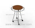 Round Shop Display Stands Double Sides Low Gondola Unit Metal
