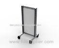 Metal Chrome Plated Shop Display Stands Doube Sides For Snack Shop