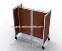 Six Sides Shop Display Stands Metal And Wood With Adjustable Shelves