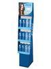 Colorful graphic corrugated cardboard retail display racks for show shampoo products