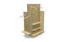 Commercial Garment display rack / MDF four side retail clothes display stand hangers